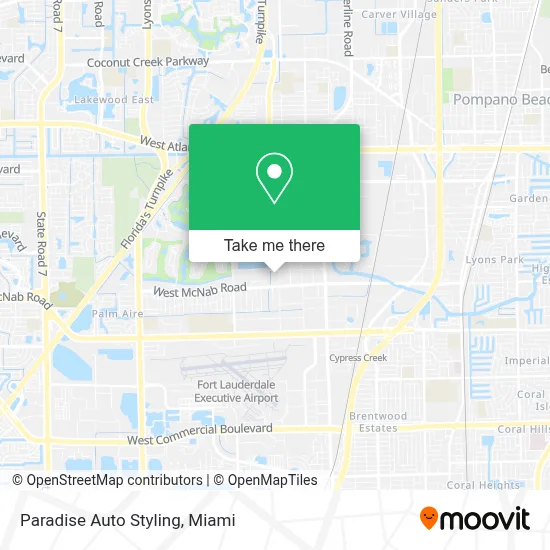 Paradise Auto Styling map