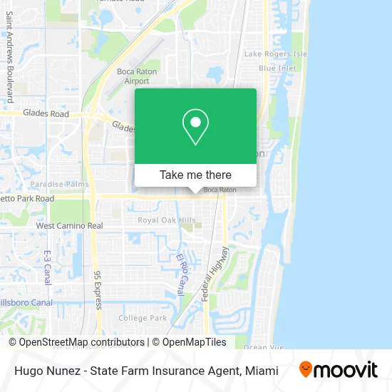 Hugo Nunez - State Farm Insurance Agent map