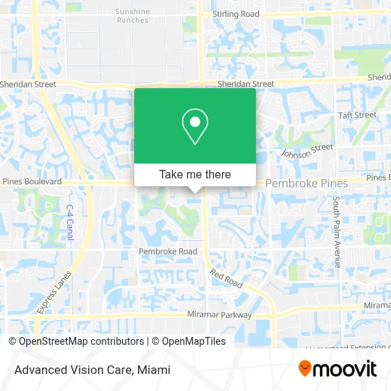Advanced Vision Care map