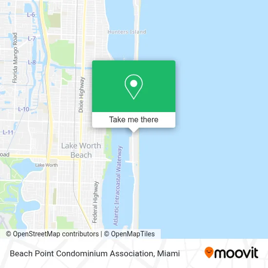 Beach Point Condominium Association map