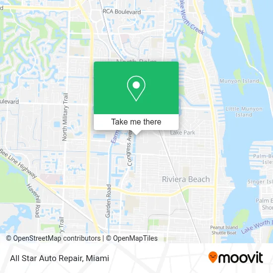 All Star Auto Repair map