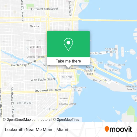 Locksmith Near Me Miami map