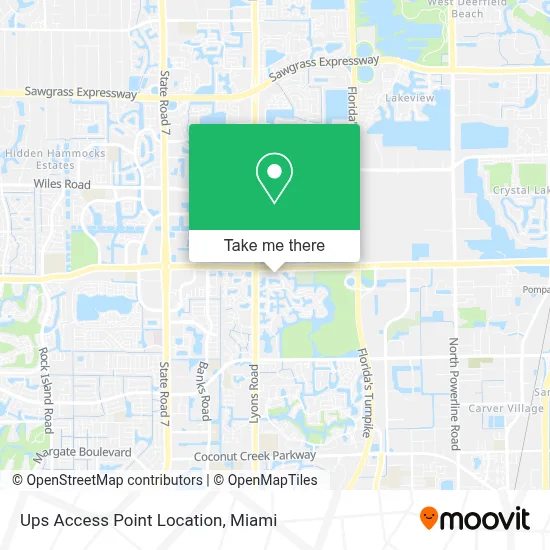 Ups Access Point Location map