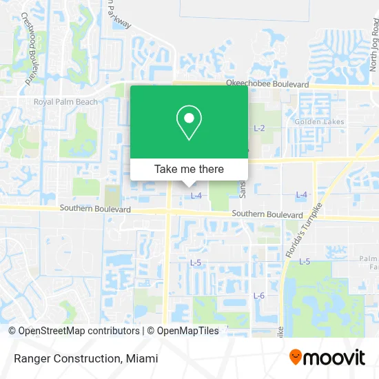 Ranger Construction map