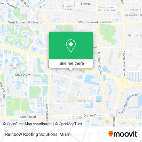 Rainbow Roofing Solutions map