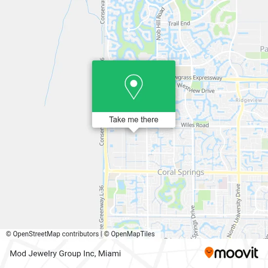 Mod Jewelry Group Inc map