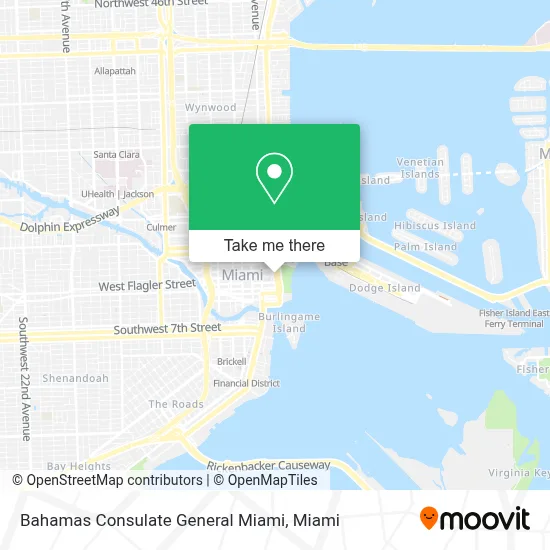 Bahamas Consulate General Miami map