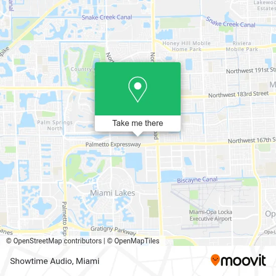 Showtime Audio map
