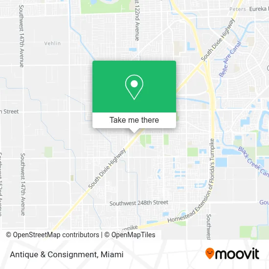 Antique & Consignment map