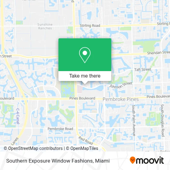 Southern Exposure Window Fashions map