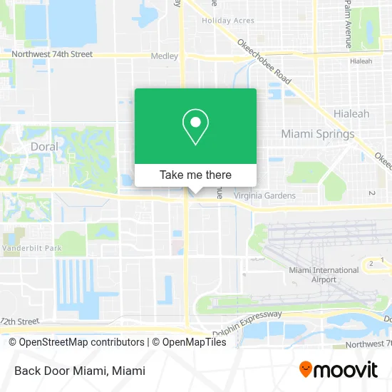 Back Door Miami map