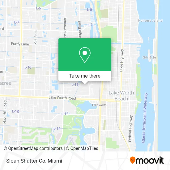 Sloan Shutter Co map