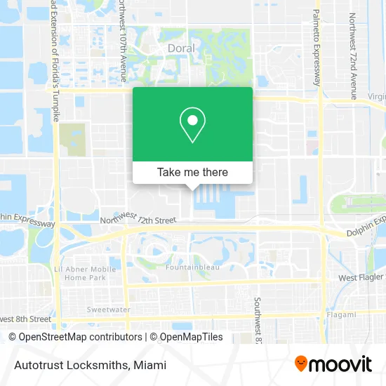 Autotrust Locksmiths map