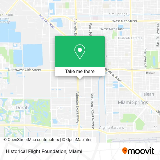 Historical Flight Foundation map