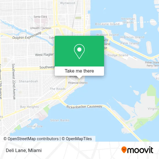 Deli Lane map