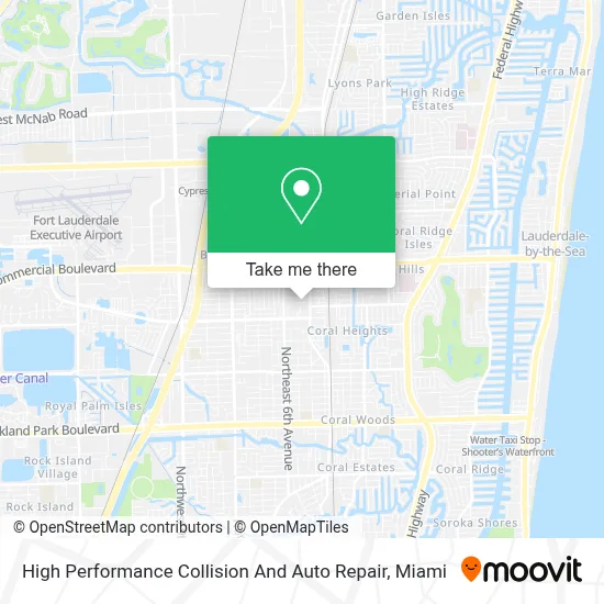 High Performance Collision And Auto Repair map