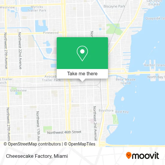 Cheesecake Factory map