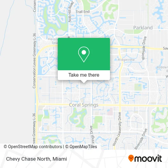 Chevy Chase North map