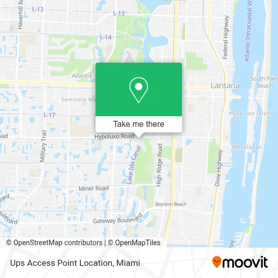 Ups Access Point Location map