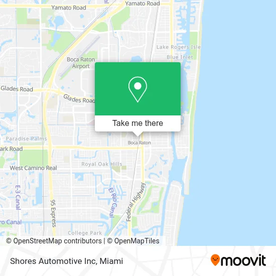 Shores Automotive Inc map