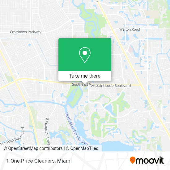 1 One Price Cleaners map