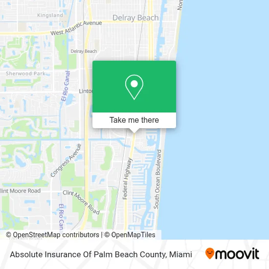 Absolute Insurance Of Palm Beach County map