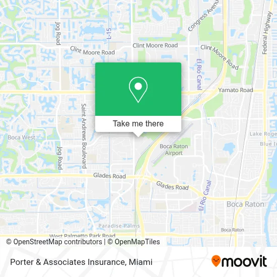 Porter & Associates Insurance map