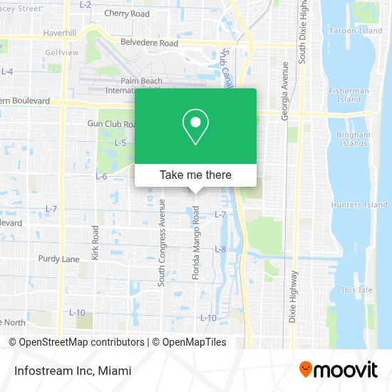Infostream Inc map
