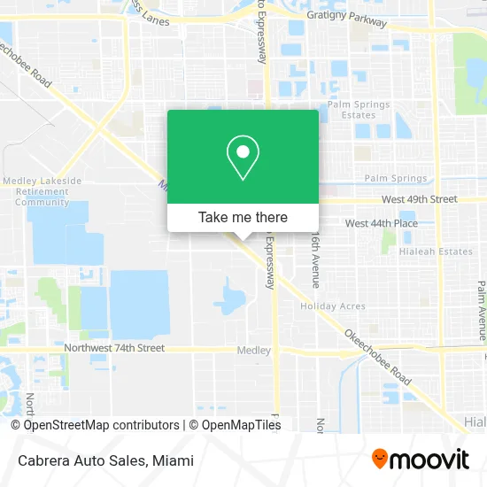 Cabrera Auto Sales map