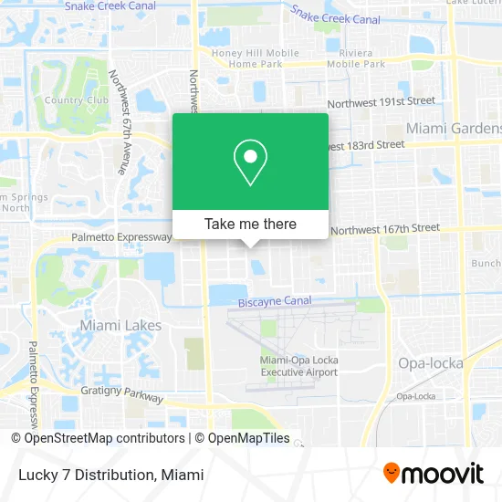Lucky 7 Distribution map