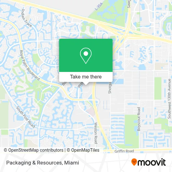 Packaging & Resources map