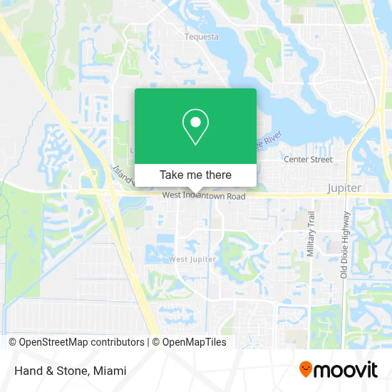 Hand & Stone map