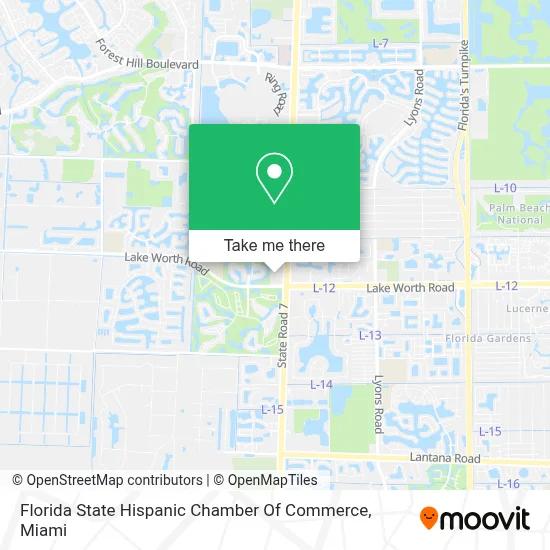 Florida State Hispanic Chamber Of Commerce map