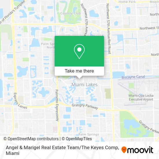 Angel & Marigel Real Estate Team / The Keyes Comp map