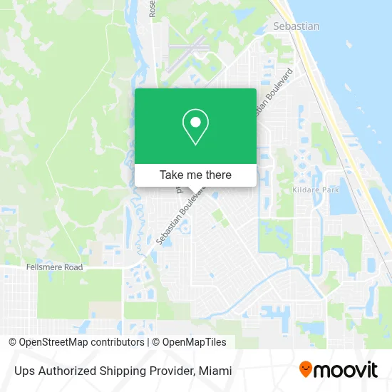 Ups Authorized Shipping Provider map