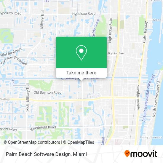 Palm Beach Software Design map