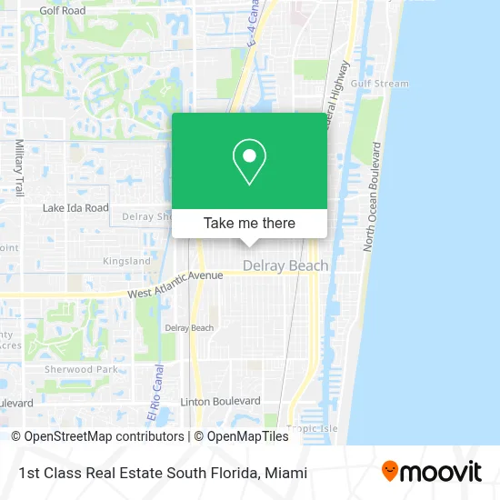 1st Class Real Estate South Florida map