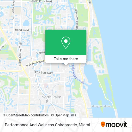 Performance And Wellness Chiropractic map