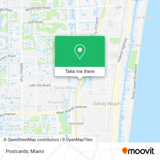 Postcards map