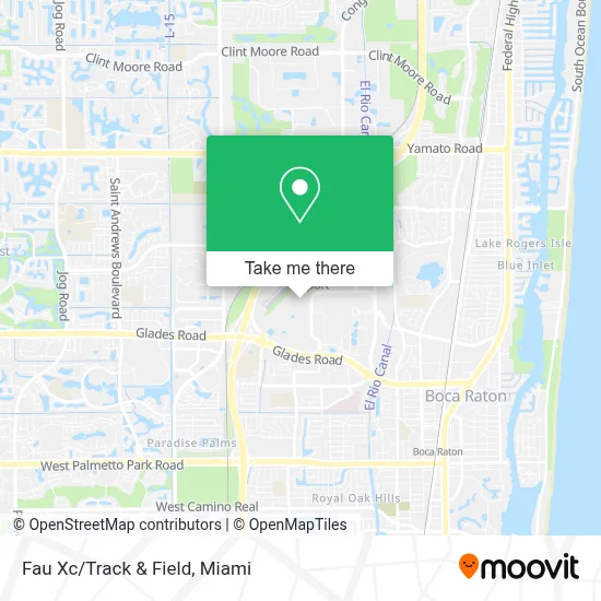 Fau Xc/Track & Field map