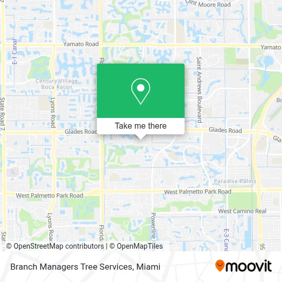 Branch Managers Tree Services map