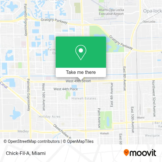 Chick-Fil-A map