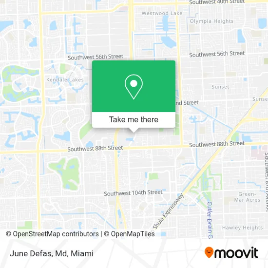June Defas, Md map