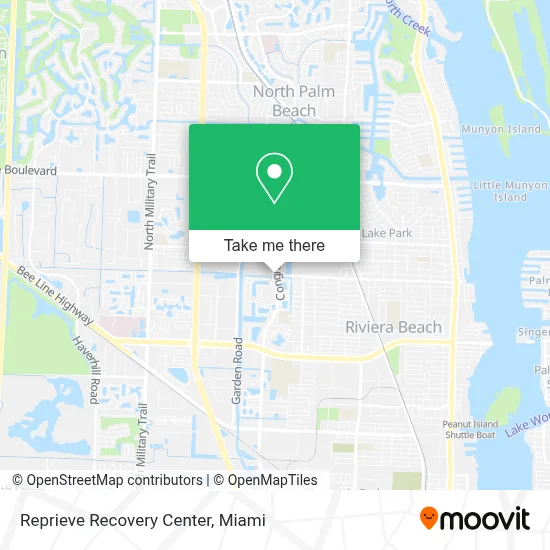 Reprieve Recovery Center map