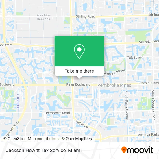Jackson Hewitt Tax Service map