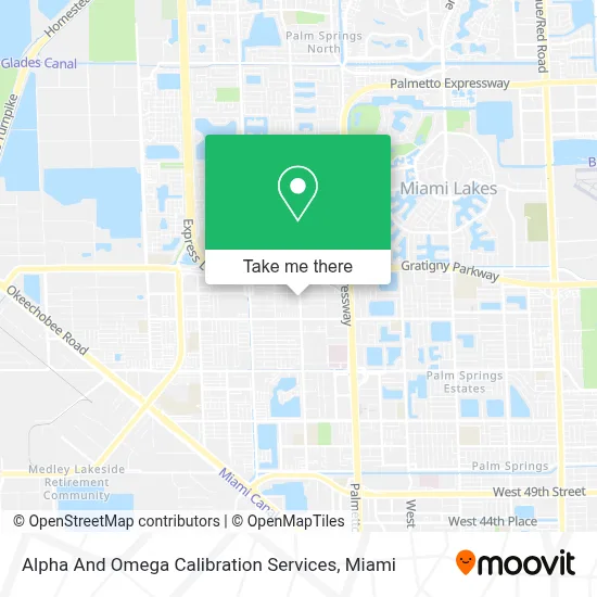Alpha And Omega Calibration Services map