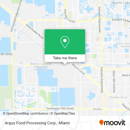 Argus Food Processing Corp. map