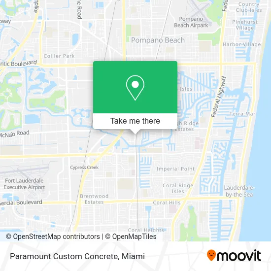 Paramount Custom Concrete map
