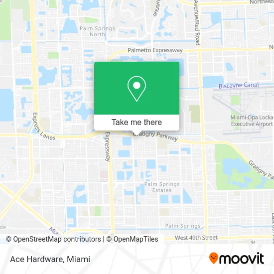 Ace Hardware map