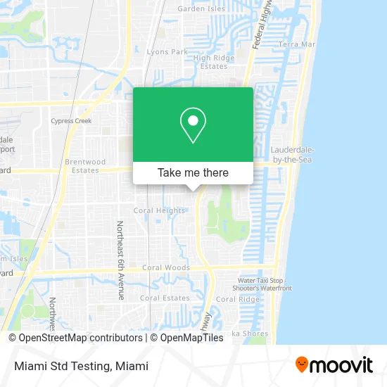 Miami Std Testing map